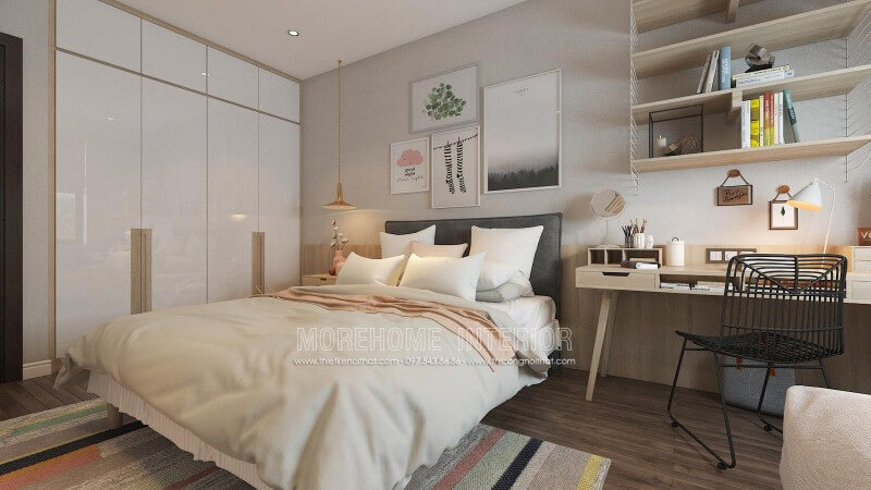Bộ tranh canvas 4 bức treo tường độc đáo, sinh động tạo nét trẻ trung, đáng yêu cho phòng ngủ con. Thiết kế chung cư