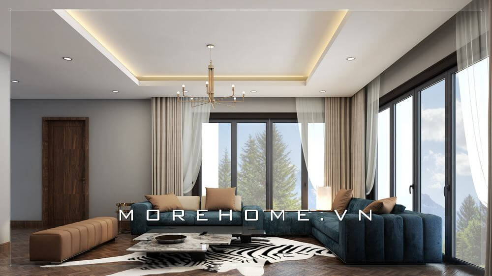 Hoàn thiện không gian sống sang trọng với mẫu sofa chữ L độc đáo
