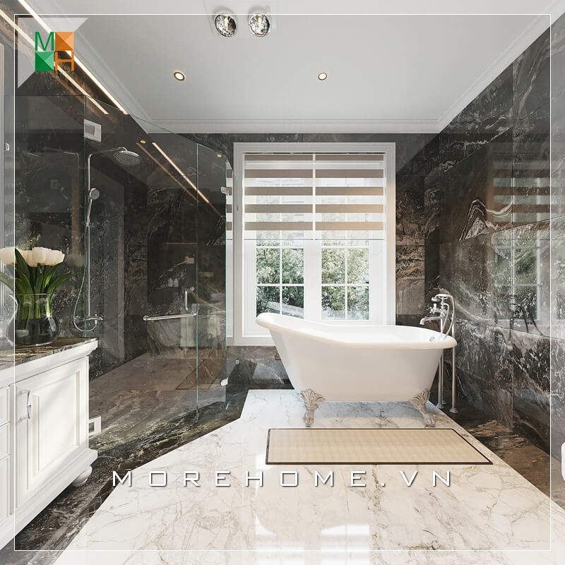 Các kiểu thiết kế phòng tắm nhà phố độc đáo - MoreHome