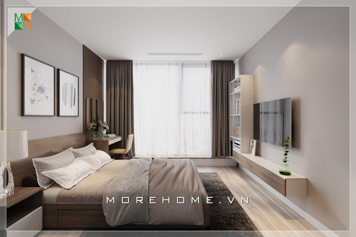 Giường ngủ chung cư hiện đại Giường ngủ chung cư hiện đại