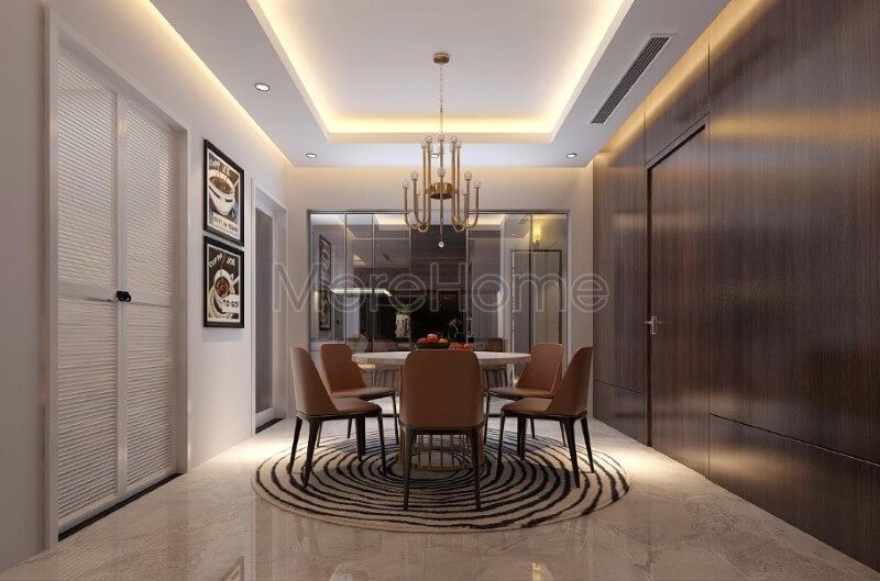 Thiết kế nội thất phòng ăn hiện đại, đơn giản mà không kém phần tiện nghi