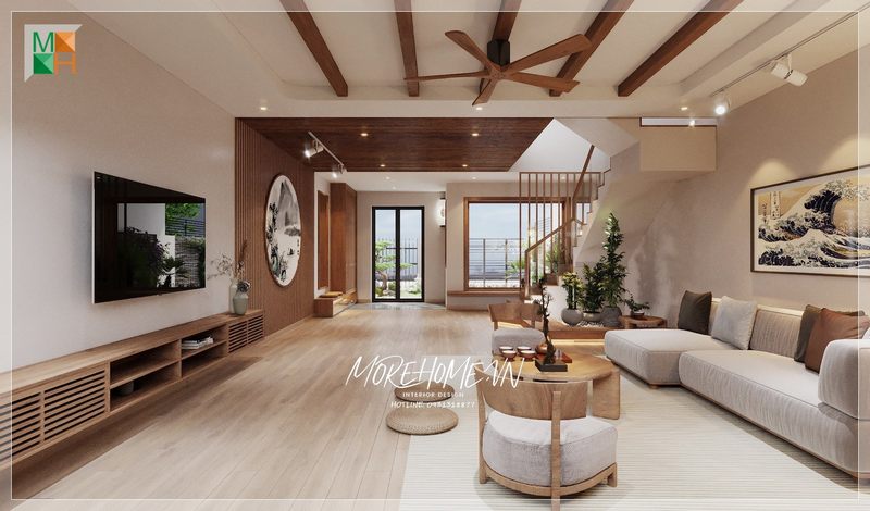 Kệ tủ tivi gỗ óc chó hiện đại được treo tường là một phần trang trí thẩm mỹ để làm nổi bật không gian và cung cấp sự tiện lợi.